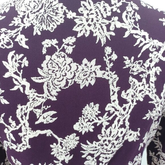 Flynn Skye That's a Wrap Crop Top Wine Floral Women's M Boho Festival Hippie - Picture 8 of 12